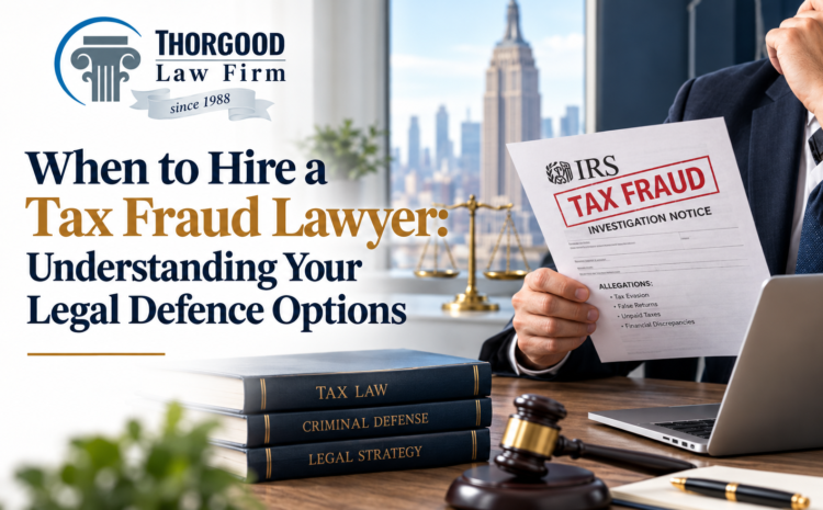  When to Hire a Tax Fraud Lawyer: Understanding Your Legal Defence Options